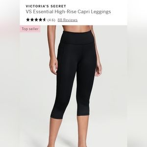 NEW ... VICTORIA'S SECRETVS Essential High-Rise Capri Leggings XS